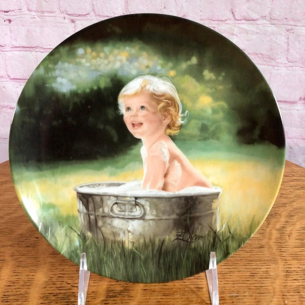 Vintage 1990 “Summer Suds” Donald Zolan Collector’s Plate